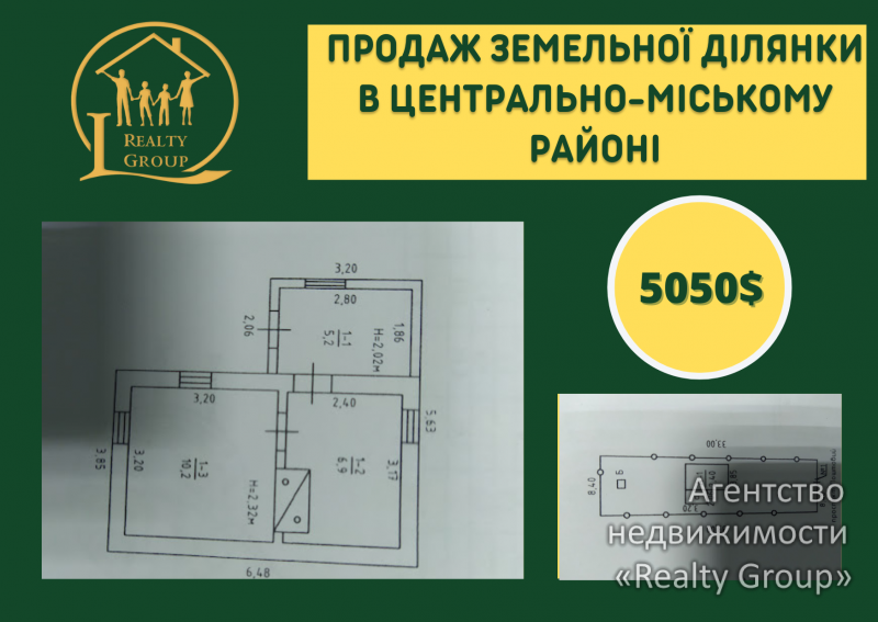 Продаж земельної ділянки в Центрально-міському районі